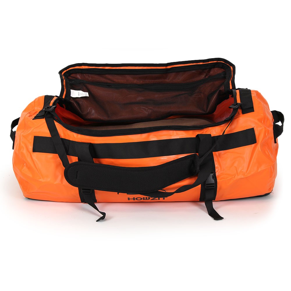 Sac de voyage étanche DUFFEL BAG 60L HOWZIT orange noir